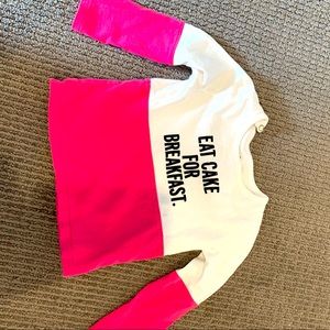 “Eat Cake for Breakfast” baby girl 12-18